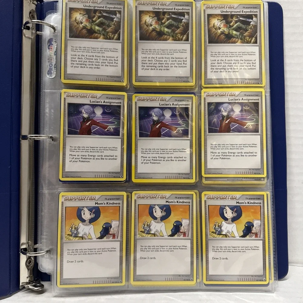 Pokemon Binder Lot Collection Of 185 Cards Illustration Rares Full Arts, Basics